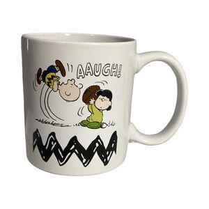 Zak! Peanuts Snoopy Charlie Brown Lucy Large 21oz Mug Coffee Cup EUC